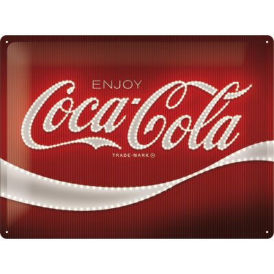 Coca Cola – Logo Red Lights – Metallschild – 30x40cm