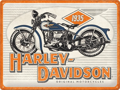 Harley Davidson – Motorcycles 1935 – Metallschild – 30x40cm
