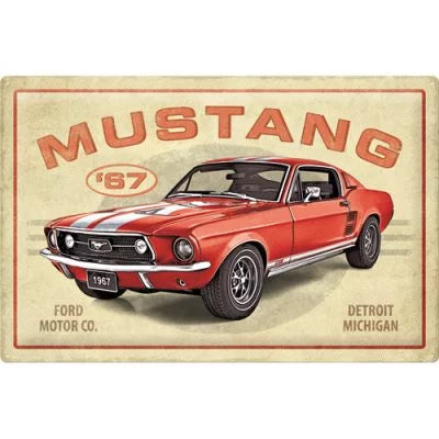 Ford Mustang GT 1967 – Special Edition – Metallschild – 40x60cm