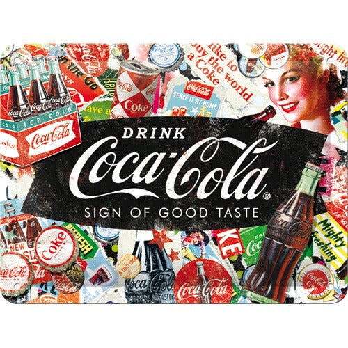Drink Coca Cola – Sign of good taste – Metallschild – 15x20cm