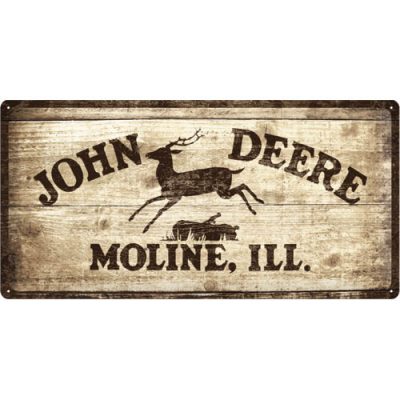 John Deere USA  – Metallschild – 25x50cm