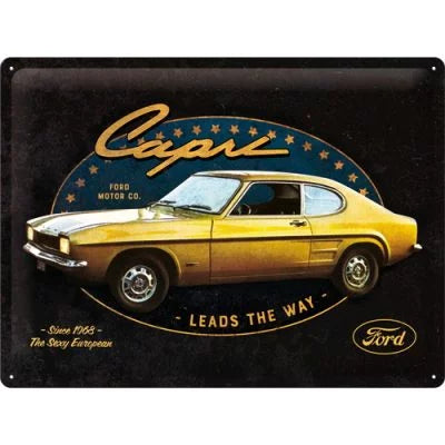 Ford Capri – since 1968 – Metallschild - 30x40cm