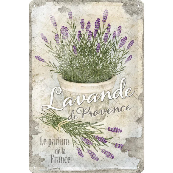 Lavande de Provence Lavendel – Metallschild – 20x30cm