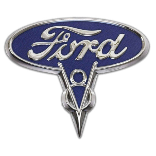 Ford V8 - Metallschild Silhouette ca. 35 cm x 41 cm