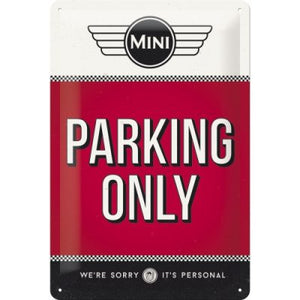 Mini – Parking Only – Metallschild 20×30 cm