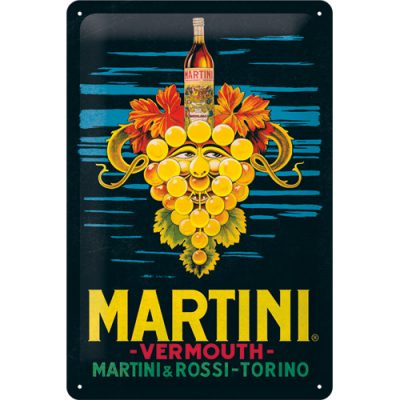 Martini – Vermouth Grapes – Metallschild – 20x30cm