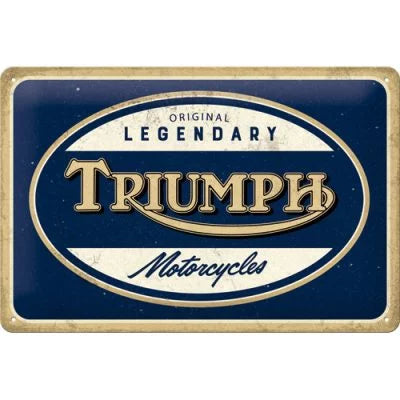 Legendary Triumph Motorcycles – Metallschild 20×30 cm