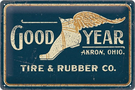 Goodyear – Wing Logo – 1901 – Metallschild – 20x30cm