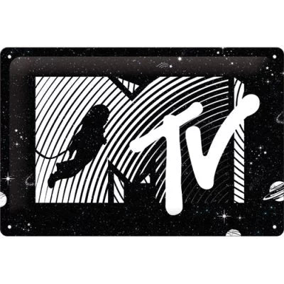 MTV Moonman – Logo Universe – Metallschild – 20x30cm