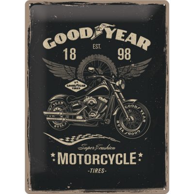 Good Year Est.1898 – Motorcycle Tires – Metallschild – 30×40 cm