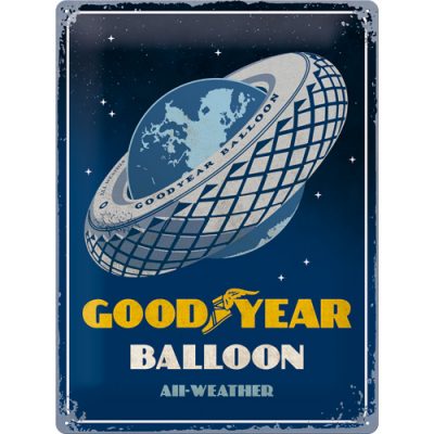 Goodyear Balloon Tire – Metallschild – 30×40 cm