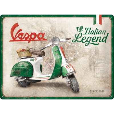 Vespa – Italian Legend – Metallschild – 30x40cm