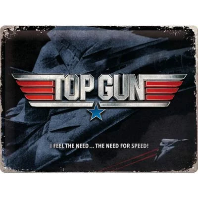 Top Gun – The Need for Speed – Metallschild – 30x40cm