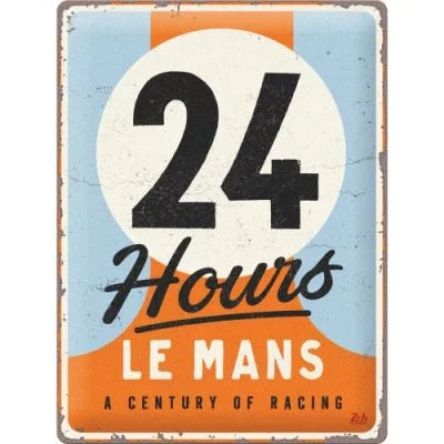 24 h Le Mans – A Century of Racing – Metallschild 30×40 cm