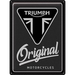 Triumph Original Motorcycles – Metallschild - 30x40cm