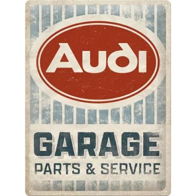 Audi – Garage – Metallschild – 30x40 cm