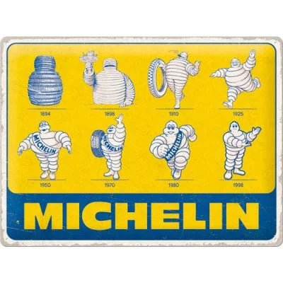 Michelin – Logo Evolution – Metallschild – 30×40 cm