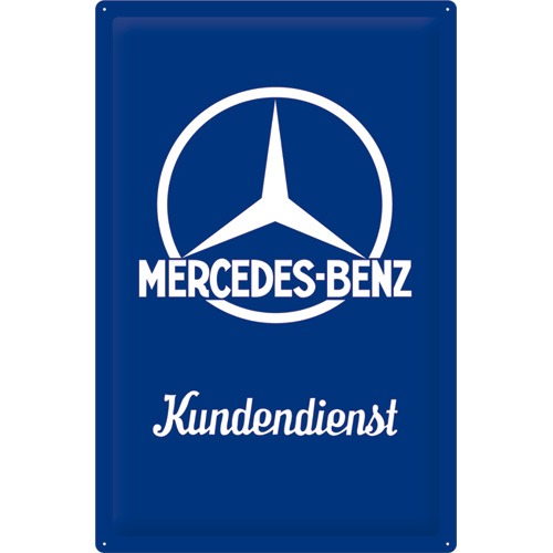 Mercedes-Benz Kundendienst – XL Metallschild – 40x60 cm