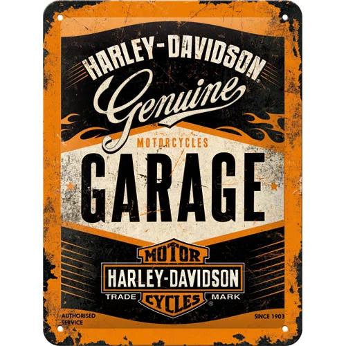 Harley Davidson Garage – Metallschild – 15x20cm