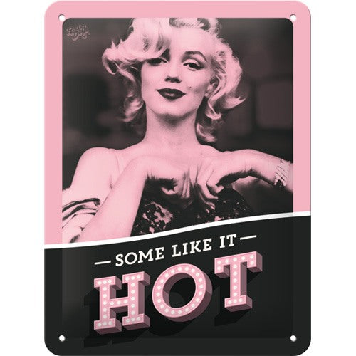 Marilyn Monroe – Some like it HOT – Metallschild – 15x20cm