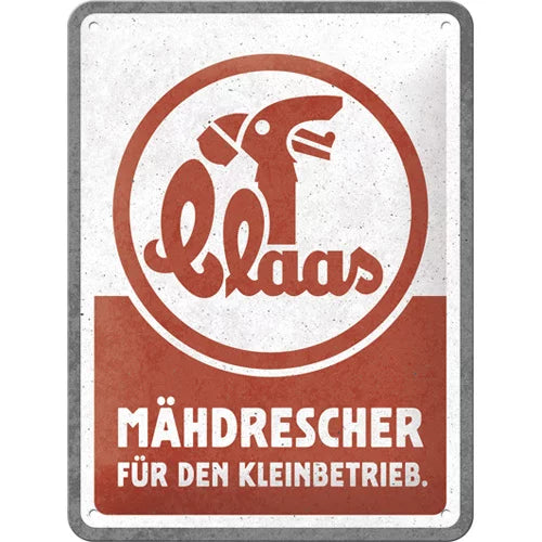Claas – Mähdrescher – Metallschild – 15x20 cm