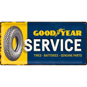 Goodyear Autoreifen Service – Metallschild – 25x50cm