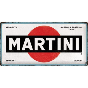 Martini – Logo – Metallschild – 25x50cm