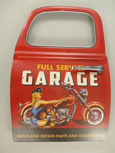 Full Service Garage Tür Metallschild ca. 58x40cm