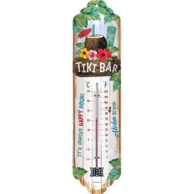 Tiki Bar Kokosnuss Tropisch – Thermometer – 28×6,5cm