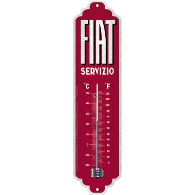 Fiat Servizio Italien rot – Thermometer – 28×6,5cm