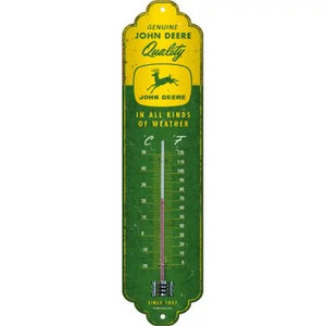 John Deere Traktor – Qualität bei jedem Wetter grün – Thermometer – 28×6,5cm