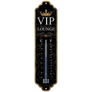 VIP Lounge schwarz – Thermometer – 28×6,5cm