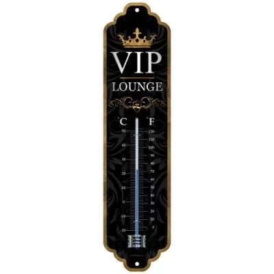 VIP Lounge schwarz – Thermometer – 28×6,5cm