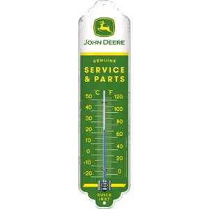 John Deere Traktor – Service and Parts grün – Thermometer – 28×6,5cm