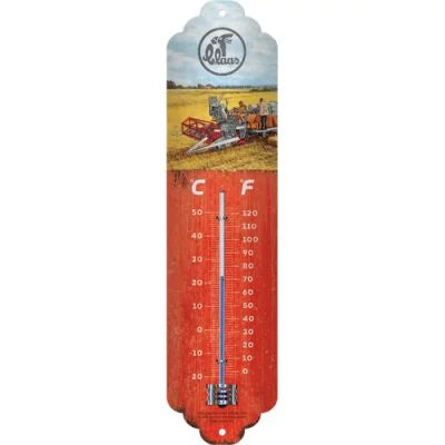 Claas Mähdrescher Ernte – The Harvest Specialists rot – Thermometer – 28×6,5cm