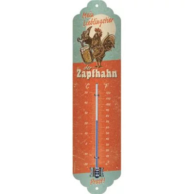 Lieblingstier Zapfhahn – Thermometer – 28×6,5cm