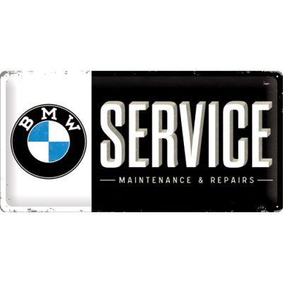 BMW Service – Metallschild – 25x50cm