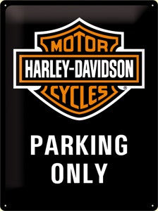 Harley Davidson Parking Only – Metallschild 30 x 40 cm
