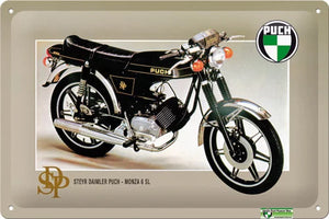 Puch Monza- Motorrad Metallschild 20x30cm