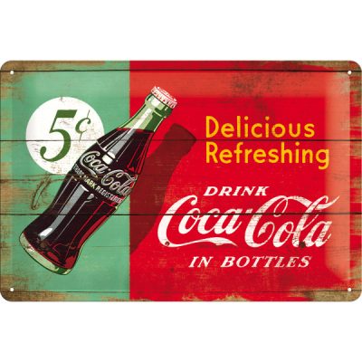 Coca Cola – 5c – Metallschild – 20x30cm