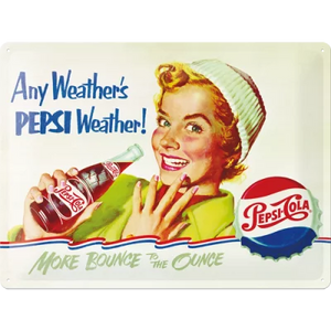 Pepsi Cola - Pepsi Wetter – Metallschild – 30x40cm
