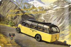 Österreichische Post – Mit dem Postauto … - Metallschild - 20x30cm