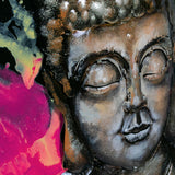 Buddha meditation yoga – Metallschild – ca.80x80x7cm