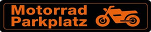 Motorrad Parkplatz – Straßenschild – Metallschild – 46x10cm