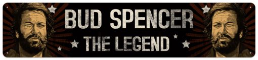 Bud Spencer – The Legend – Metallschild – 46x10cm