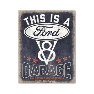 Ford V8 Garage Parkplatz – Metallschild 30×40 cm