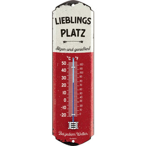 Lieblingsplatz Thermometer 28 x 6,5 cm