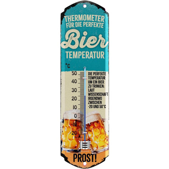 Thermometer für die perfekte Bier Temperatur - türkis – Thermometer – 7x28cm