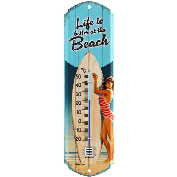 Life is better at the beach – Thermometer – 8x28cm