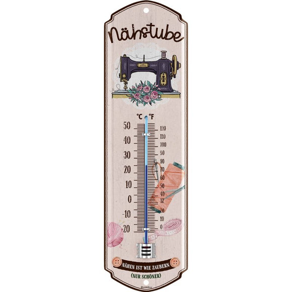 Nähstube - Nähen ist wie zaubern – Thermometer – 8x28cm